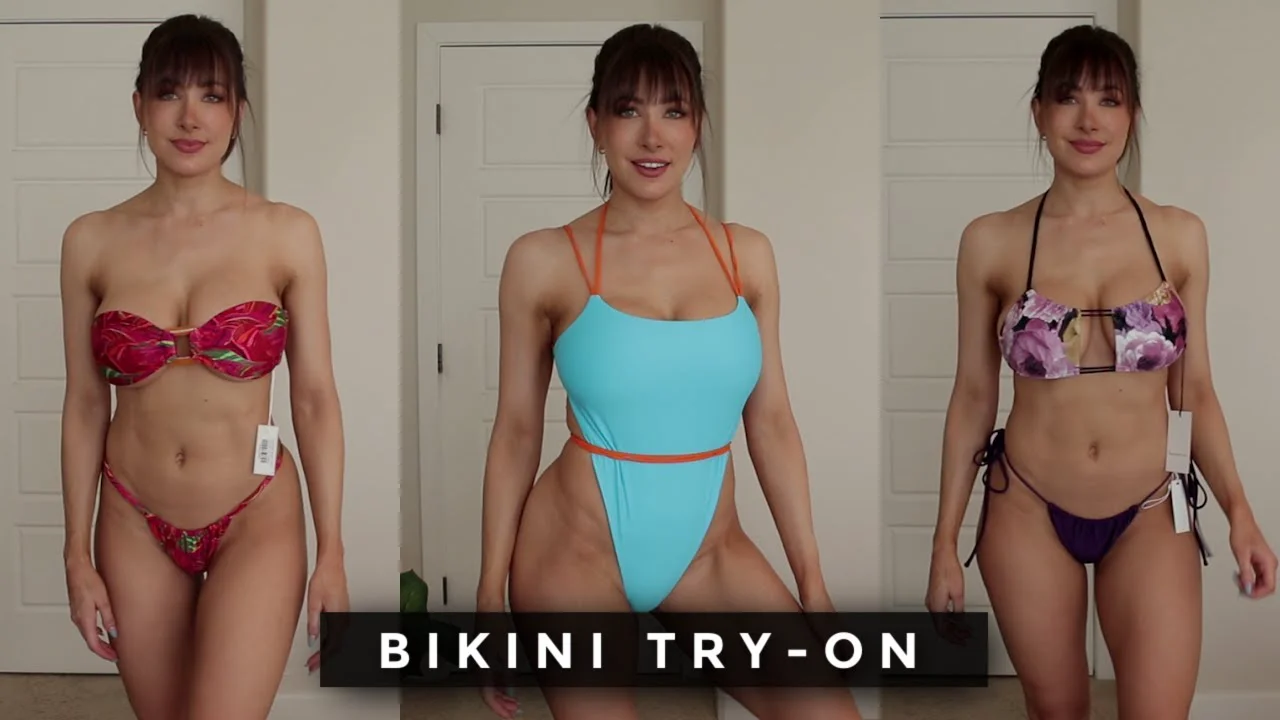 REVOLVE BIKINI TRY ON Elizabeth Tryonhaulcentral